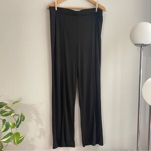 NWT H&M High Waisted Wide Leg Pull On Pant Black Sz XL